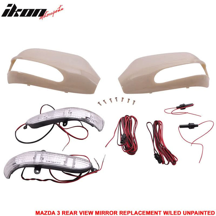 2004-2009 Mazda 3 Side Mirror Outer Shell LED Turn Signal Light