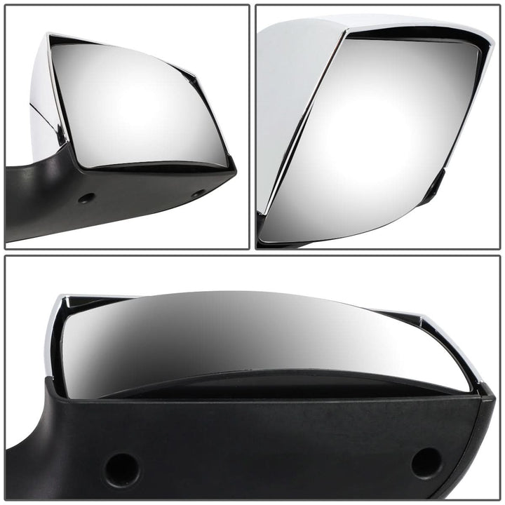 04-18 Volvo VN Hood Mirror Manual Arrow Sequential LED Chrome