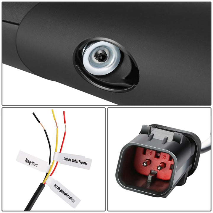 2013-2021 Peterbilt 579/587 Kenworth T680 Check Mark Style LED Hood Mirror