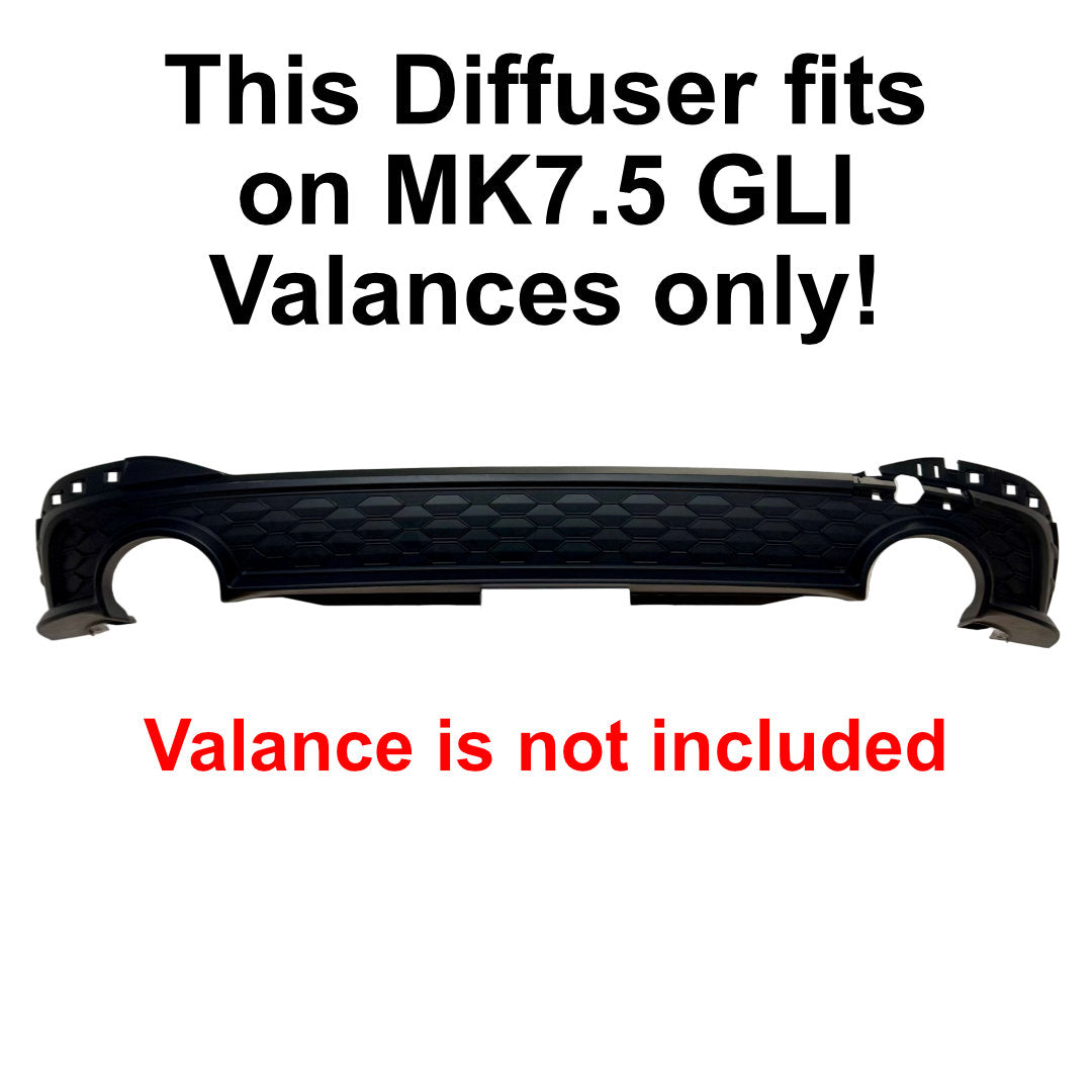 Rear Diffuser for MK7.5 Facelift GLI (2022 - 2025)
