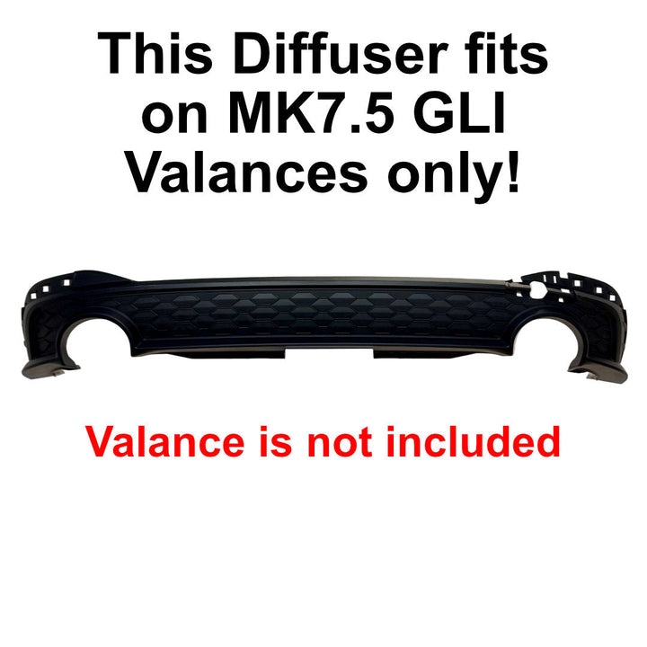 Rear Diffuser for MK7.5 Facelift GLI (2022 - 2025)