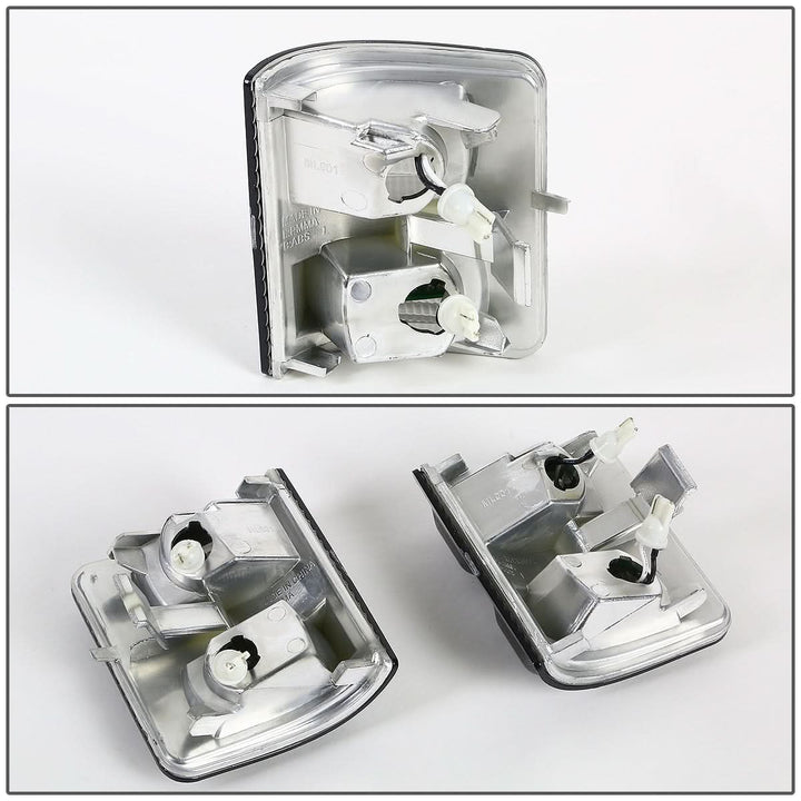 08-15 Ford Super Duty Towing Mirror Side Light Pair Smoke/White LED