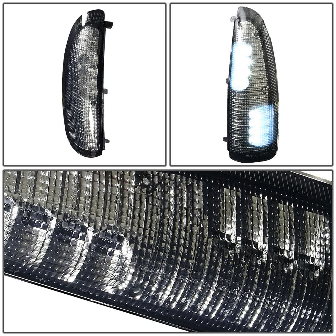 00-07 Ford F-250 F-350 Towing Mirror Side Lights - Smoke White LED