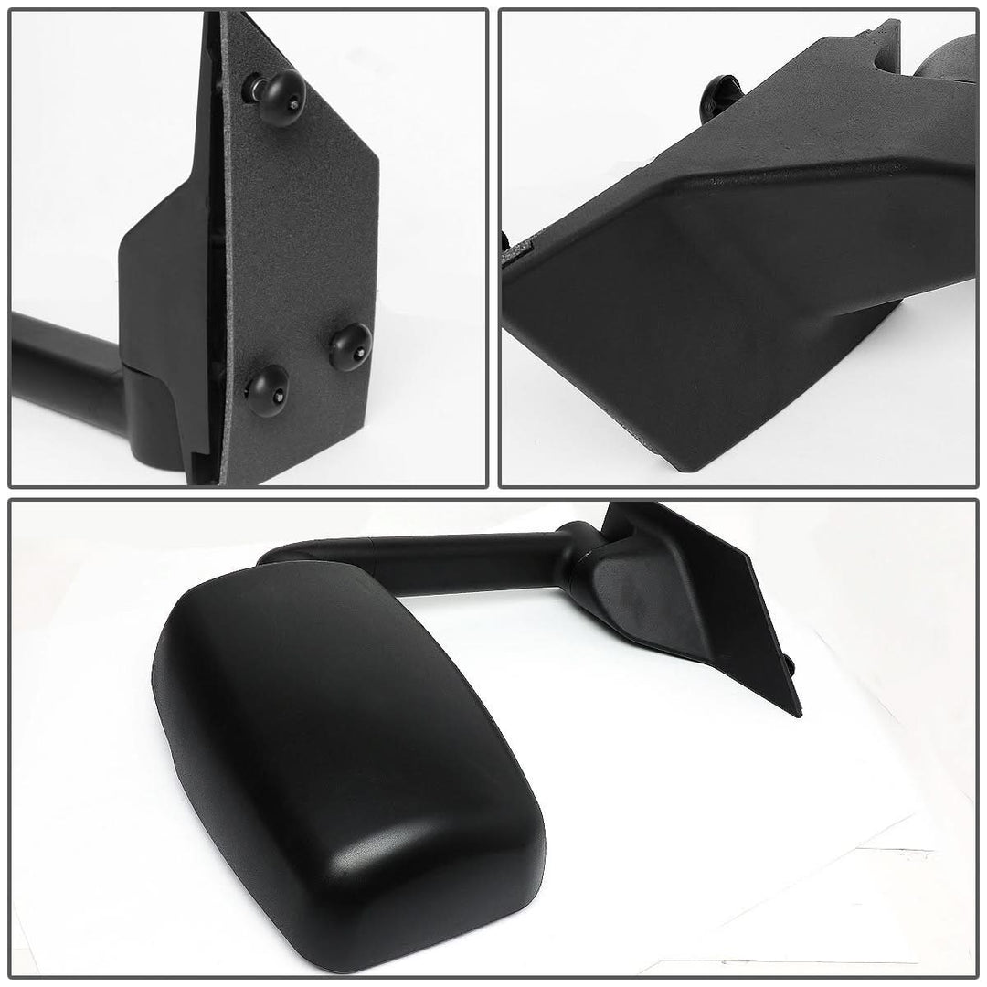 03-18 Chevy Express GMC Savana Manual Side Mirror Pair Black