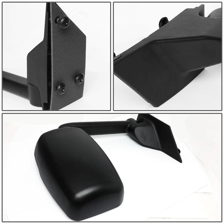 03-18 Chevy Express GMC Savana Manual Side Mirror Pair Black