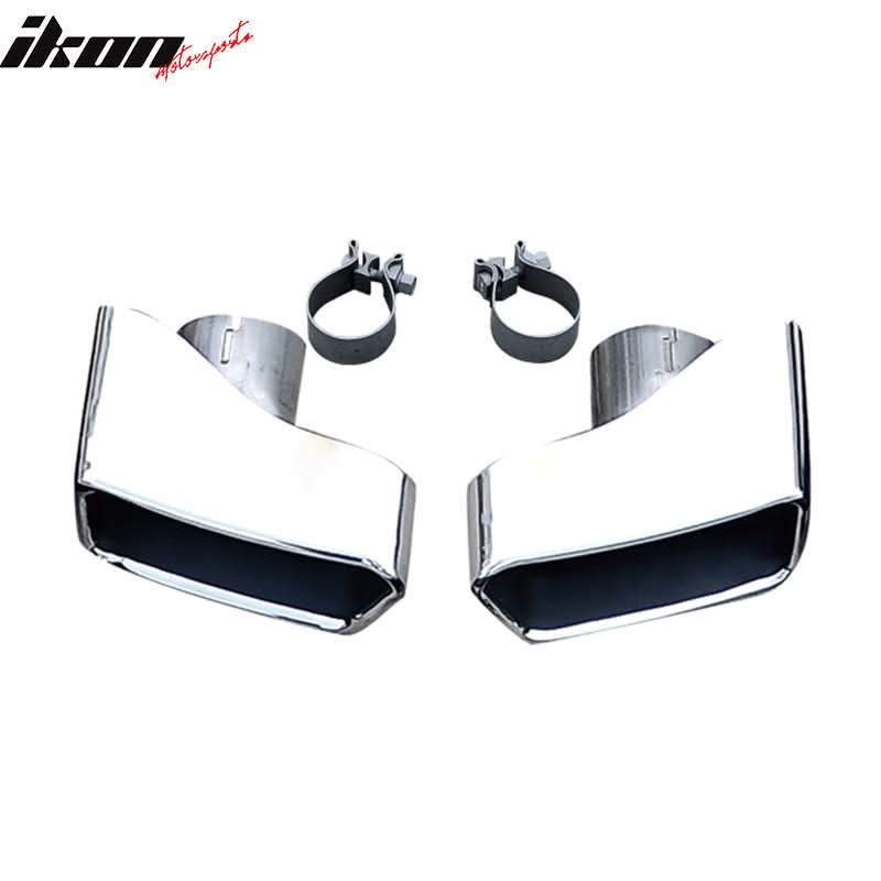 2011-2016 BMW 5 F10 F11 F18 Chrome Exhaust Muffler Tip Stainless Steel