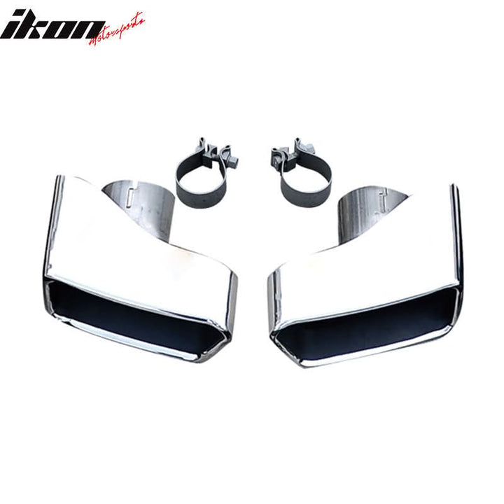 2011-2016 BMW 5 F10 F11 F18 Chrome Exhaust Muffler Tip Stainless Steel