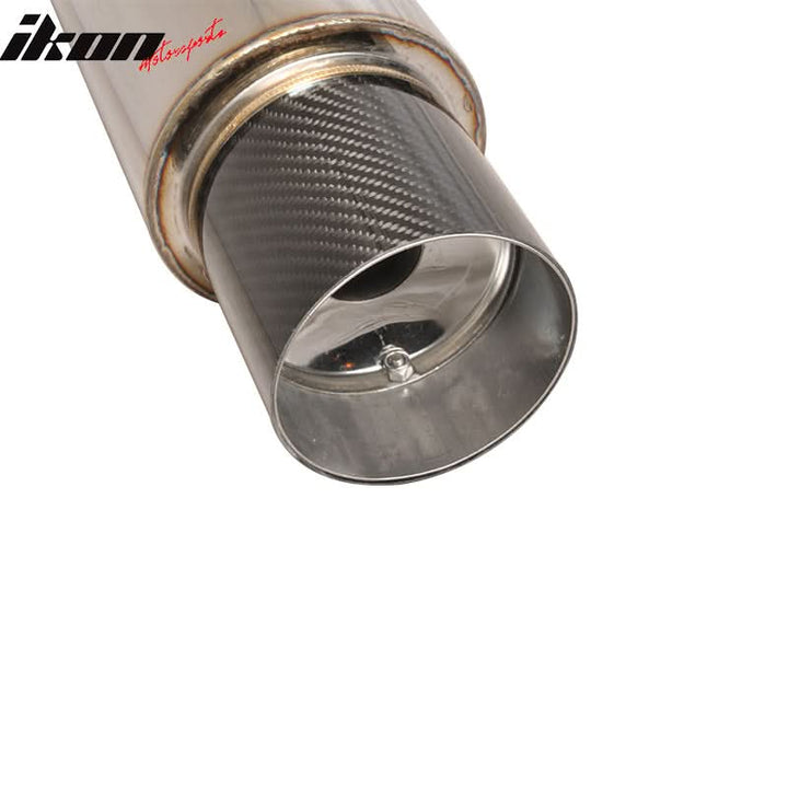Fits BMW Stainless Muffler Apexi N1 Type 4" Flat Tip & Silencer CF