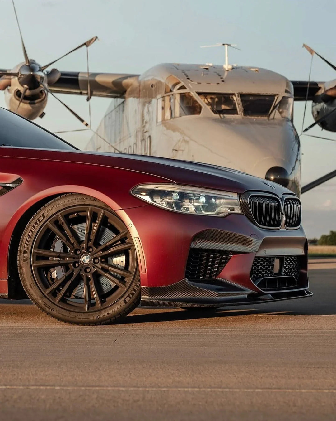 BMW 5 Series F90 M5 3D Style Carbon Fiber Front Lip (2018 +)