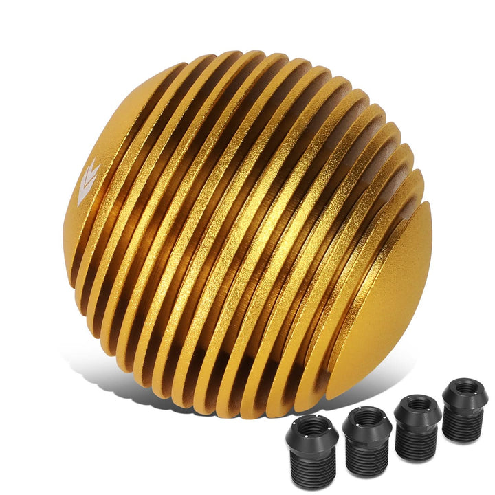 Heatsink Style Ball Shift Knob - 50MM - Gold