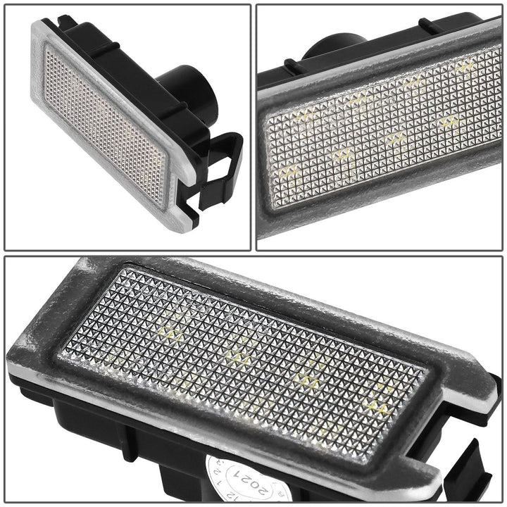 LED License Plate Lamp - 13-19 Fiat 500 / 15-17 Dodge Viper / 14-20 Jeep Grand Cherokee / 17-20 Maserati Levante - White