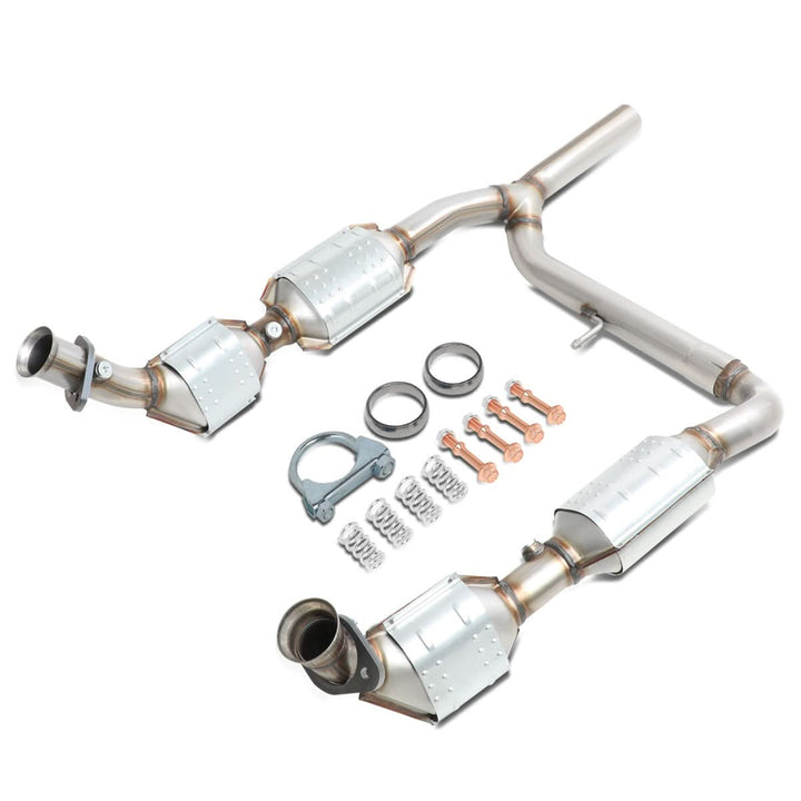 04-06 Ford F-150 / 06 Lincoln Mark LT 5.4L Y-Pipe Catalytic Converter