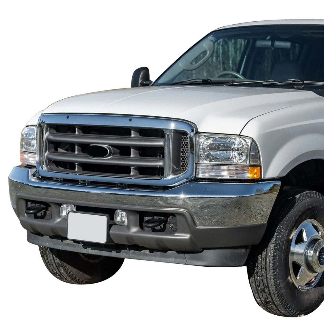 99-04 Ford F350 / 00-05 Excursion Gray Chrome Frame Grille