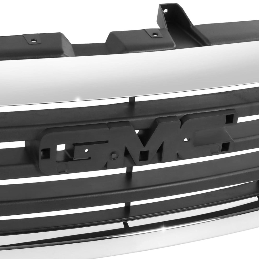 03-06 GMC Sierra 1500/2500 Black Chrome Grille Assembly