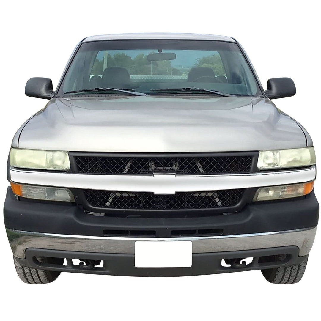 1999-2002 Chevrolet Silverado 2500HD/3500HD Chrome Black Grille