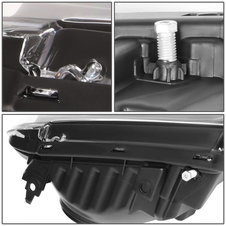 2005-2007 Ford F-250 F-350 F-450 F-550 OE Style Left Headlight Black