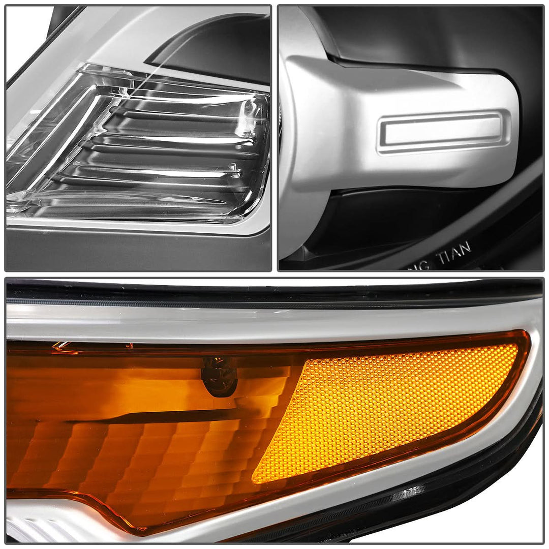 2011-2015 Ford Explorer OE Style Left Headlight - Black Housing