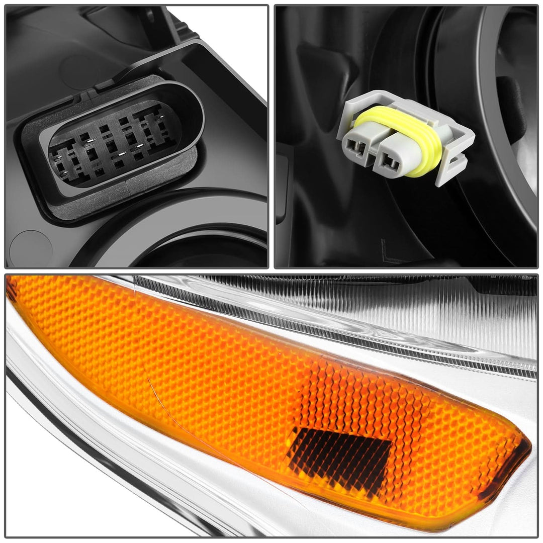 2014-2018 Ford Transit Connect OE Style Headlights - Chrome Housing Right
