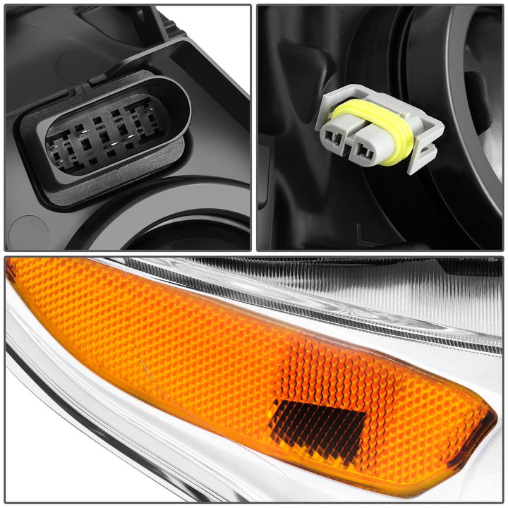 2014-2018 Ford Transit Connect OE Style Headlights - Chrome Housing Right