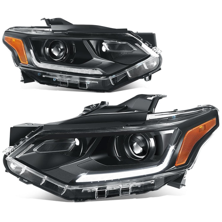 2018 Chevrolet Traverse OE Style Black Housing Headlights - Amber