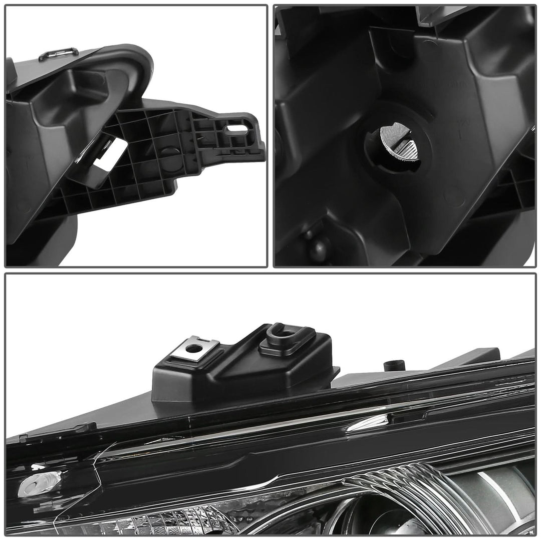 2013-2019 Ford Taurus OE Style Black Housing Headlights Set