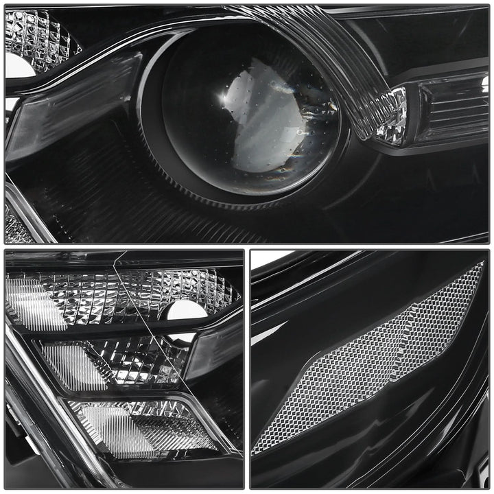 13-19 Ford Taurus OE Style Halogen Headlights Black Housing Clear