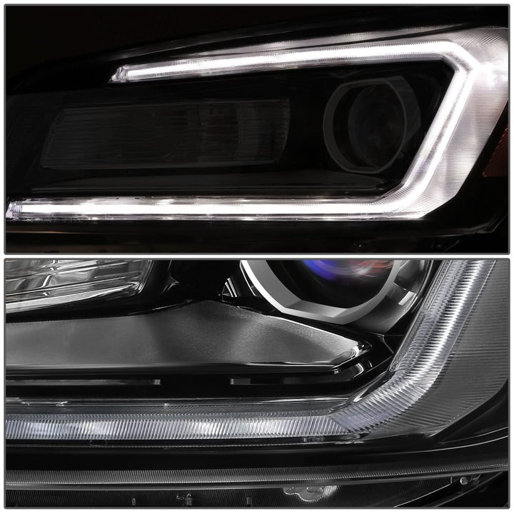 2013-2016 GMC Acadia Projector Headlights - Left Side Black Housing