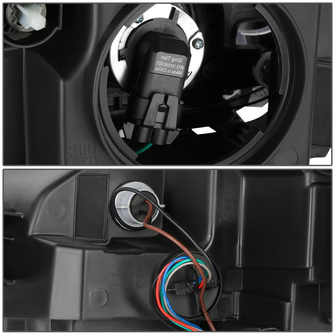 2013-2016 GMC Acadia Projector Headlights - Right Side Black Housing