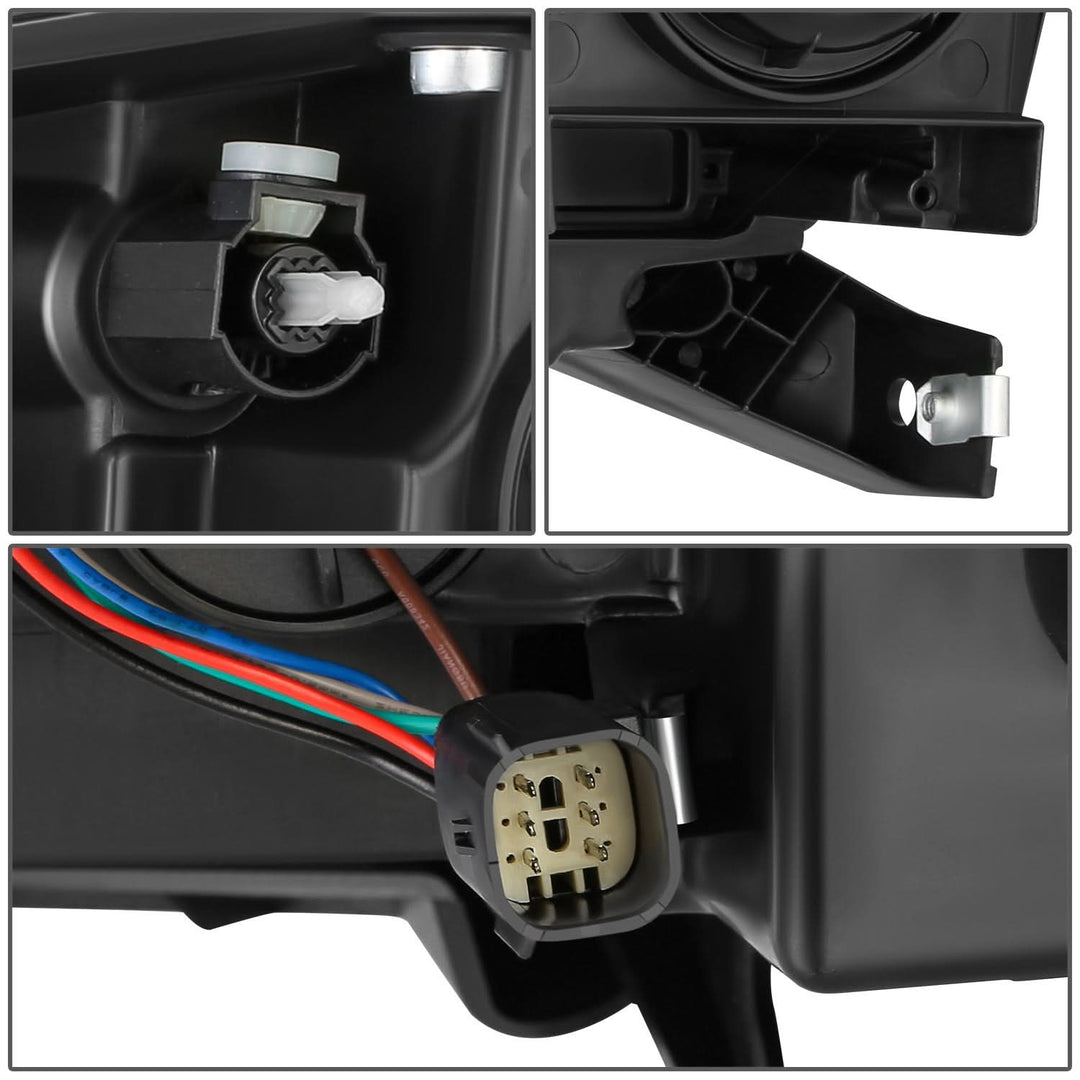 2013-2016 GMC Acadia Projector Headlights - Right Side Black Housing