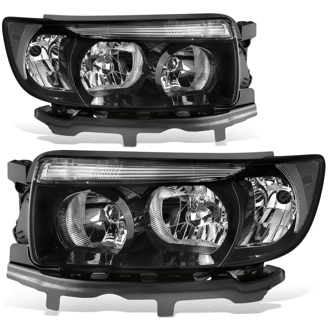 06-08 Subaru Forester OE Style Black Housing Clear Reflector Headlights