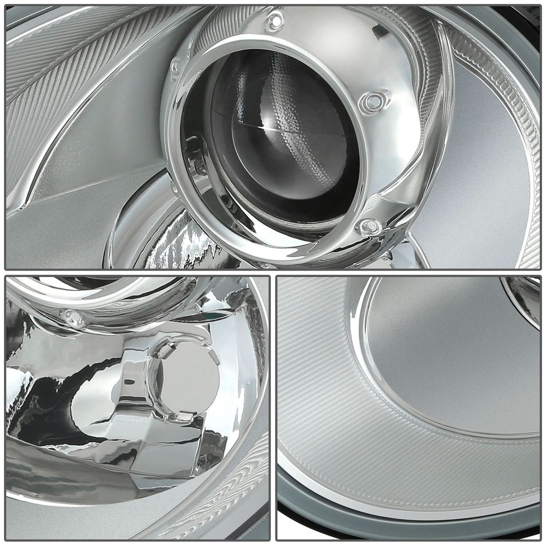 06-10 Volkswagen Beetle Projector Headlights - Chrome Housing Clear Lens
