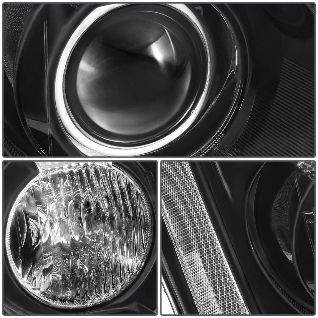 06-11 Cadillac DTS OE Style Black Housing Clear Reflector Headlights