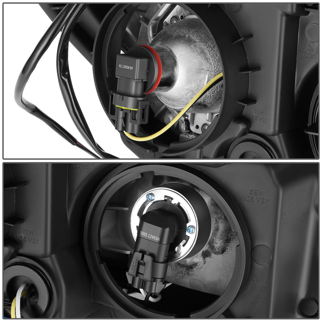 10-15 Chevrolet Equinox OE Style Projector Headlights Black Housing