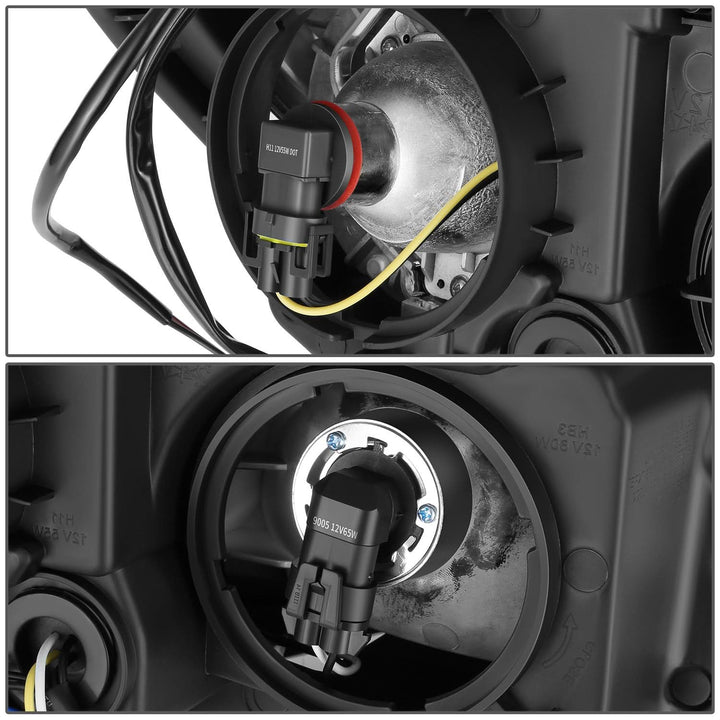 10-15 Chevrolet Equinox OE Style Projector Headlights Black Housing