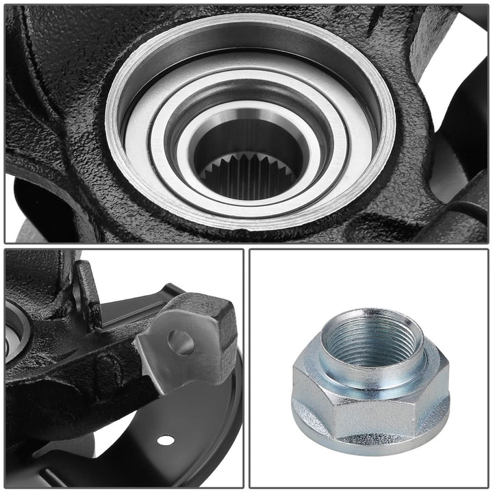 2001-2012 Ford Escape Loaded Knuckle Assembly - Front Right - Black