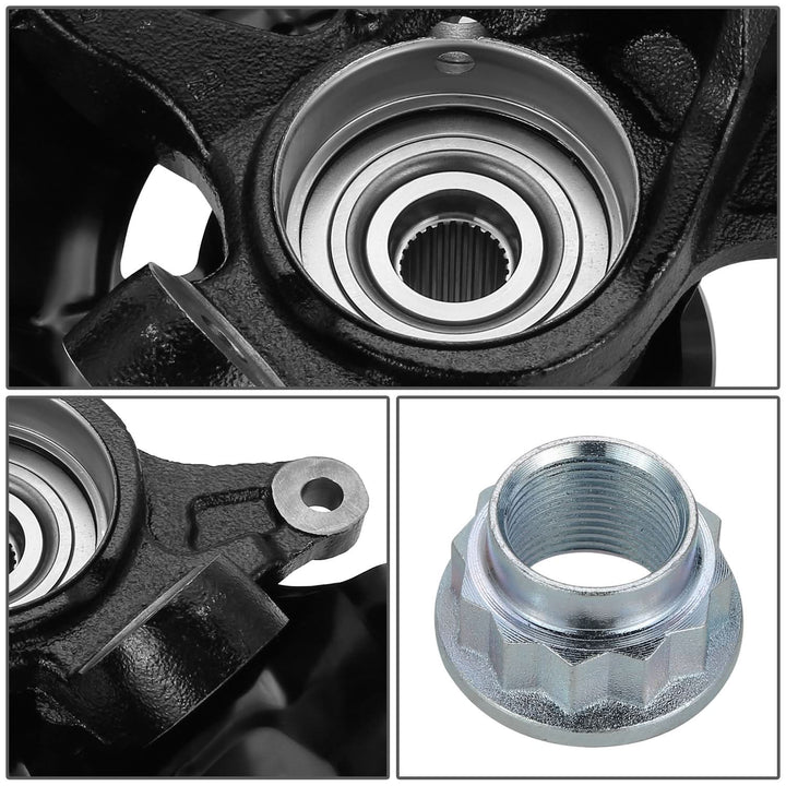 2007-2011 Toyota Camry Front Left Loaded Knuckle Assembly - OEM Black