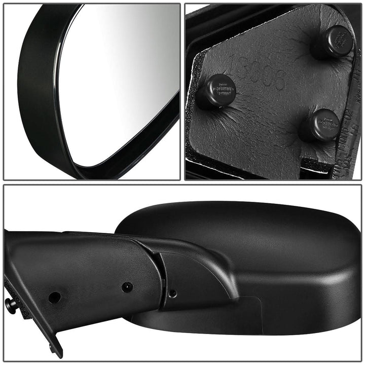 98-02 Dodge Ram OEM Style Manual Side Mirror - Right Black