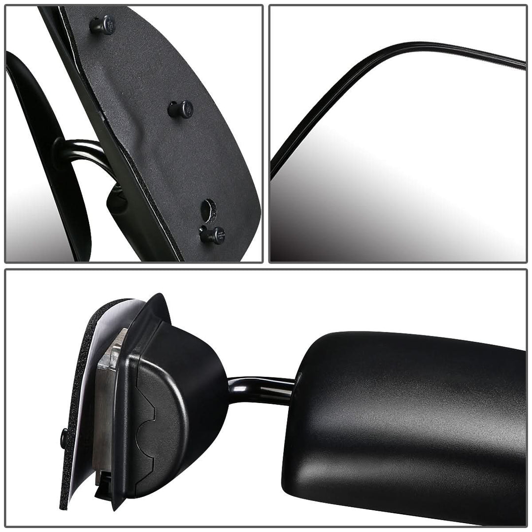 92-06 Ford E-150/E-250/E-350/E-450/E-550 Manual Side Mirror Black Left