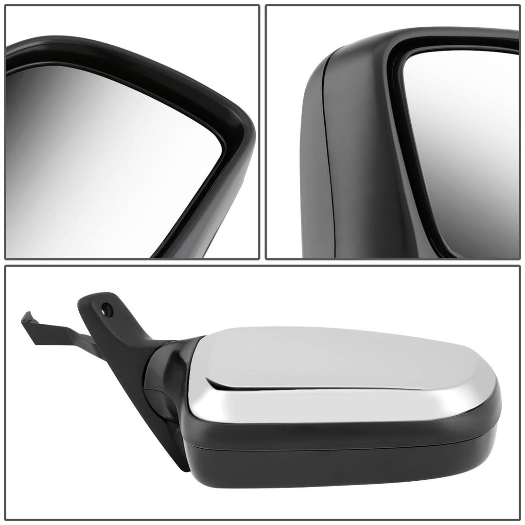 92-97 Ford Bronco F-150 F-250 F-350 OEM Manual Chrome Right Mirror