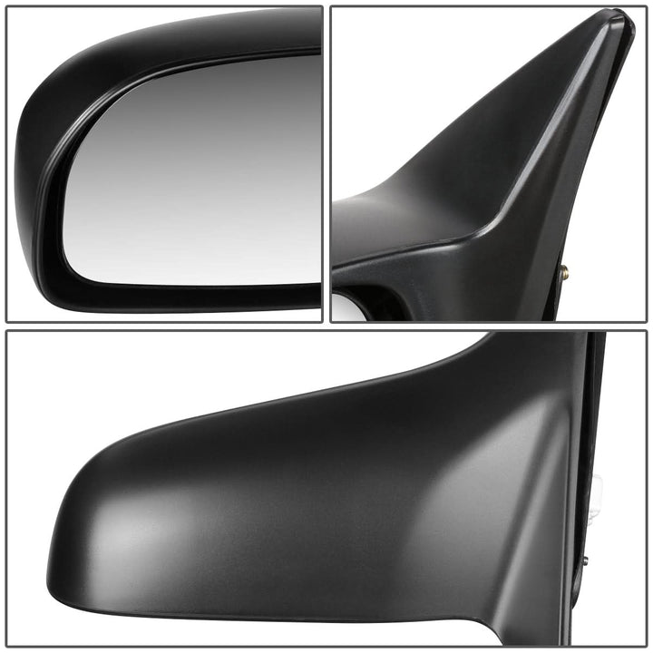 01-05 Honda Civic OEM Powered Side Mirror - Paintable Black Left