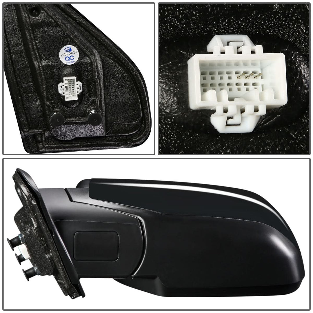 2009-2015 Honda Pilot OEM Style Powered Side Mirror - Textured Black