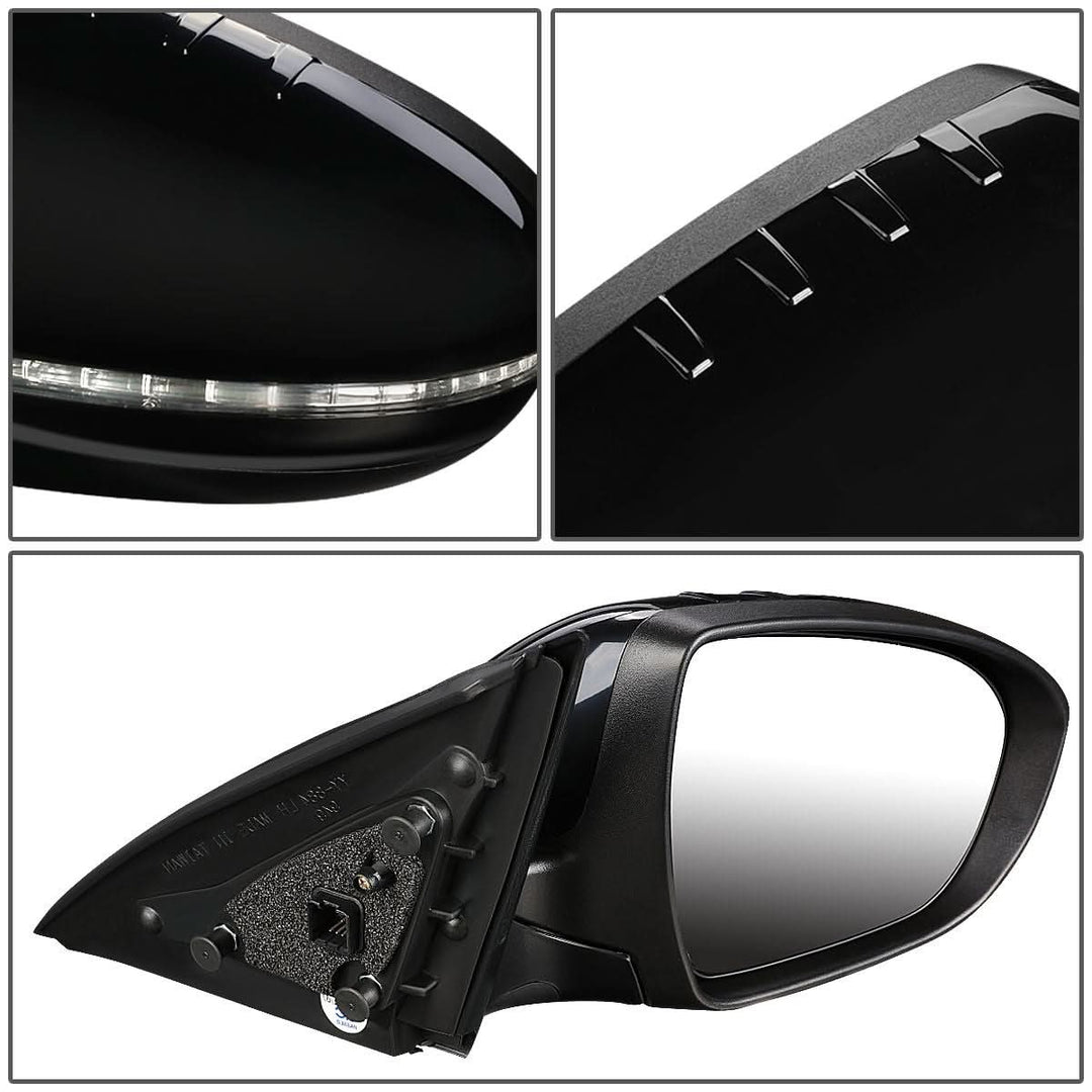 2011-2013 Kia Optima OEM Style Powered Side Mirror - Textured Black