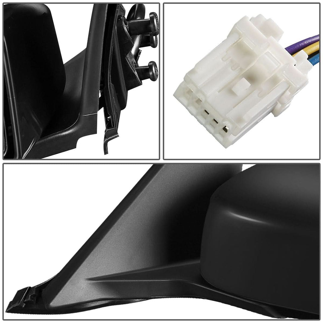 03-05 Nissan 350Z OEM Powered Paintable Black Left Side Mirror