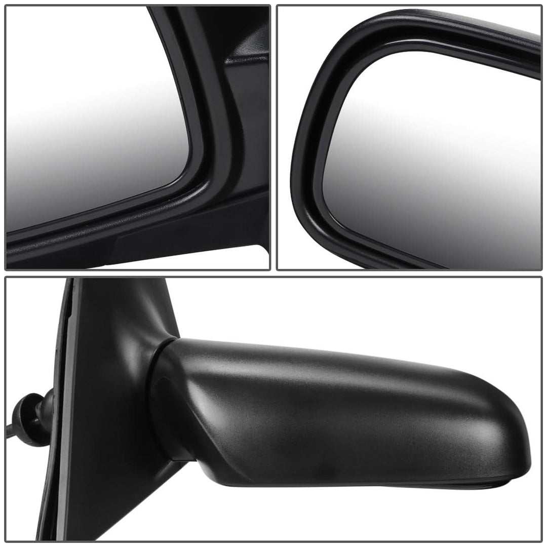 2000-2002 Toyota Echo Manual Side Mirror Right Black Textured