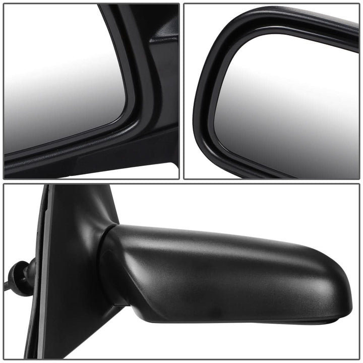 2000-2002 Toyota Echo Manual Side Mirror Right Black Textured