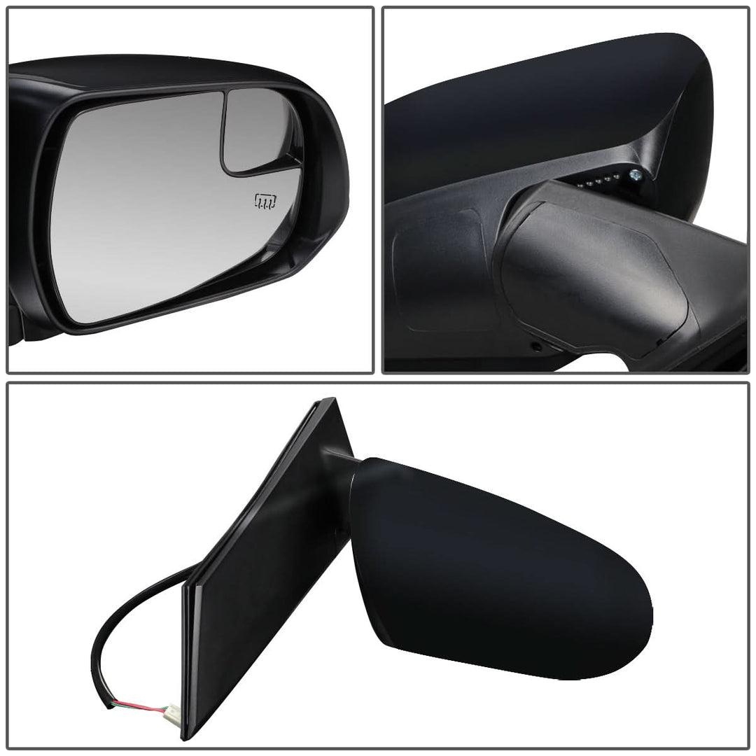 11-17 Toyota Sienna OEM Powered Heated Folding Mirror Right Black