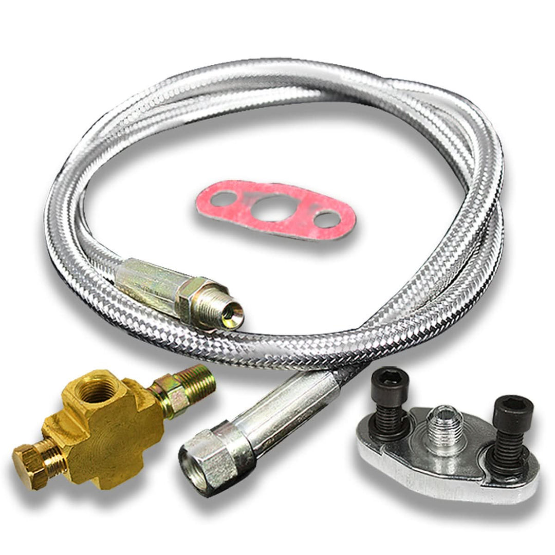 36" Stainless Steel Oil Feed Lines