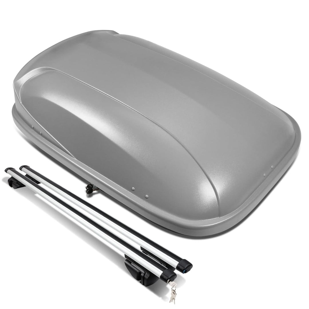 Universal Roof Rack Cross Bars + Cargo Box 120CM Gray