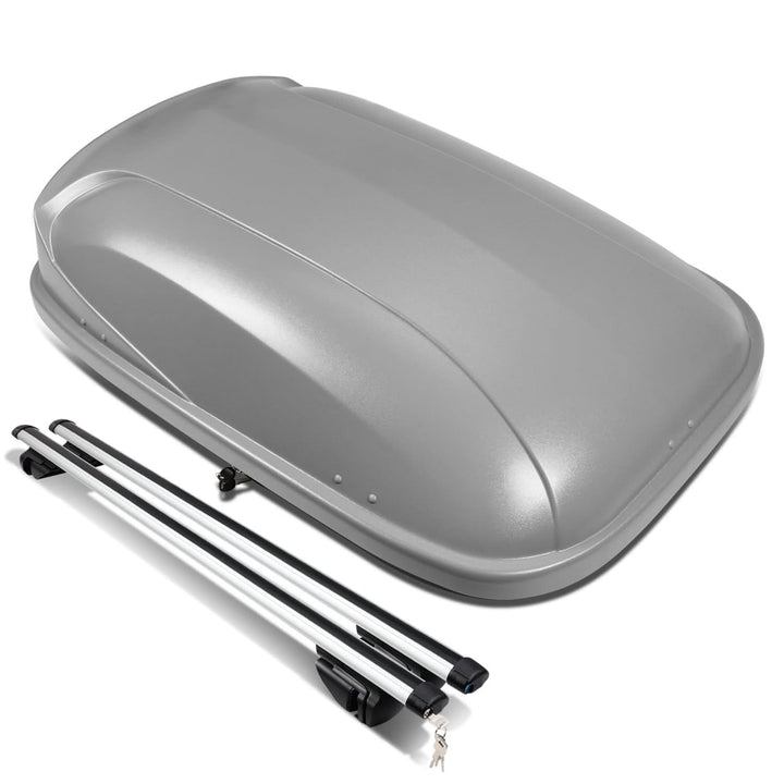 Universal Roof Rack Cross Bars + Cargo Box 120CM Gray
