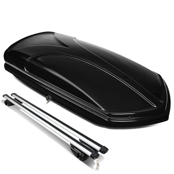 Universal Roof Rack Cross Bars + Cargo Box 135CM Black
